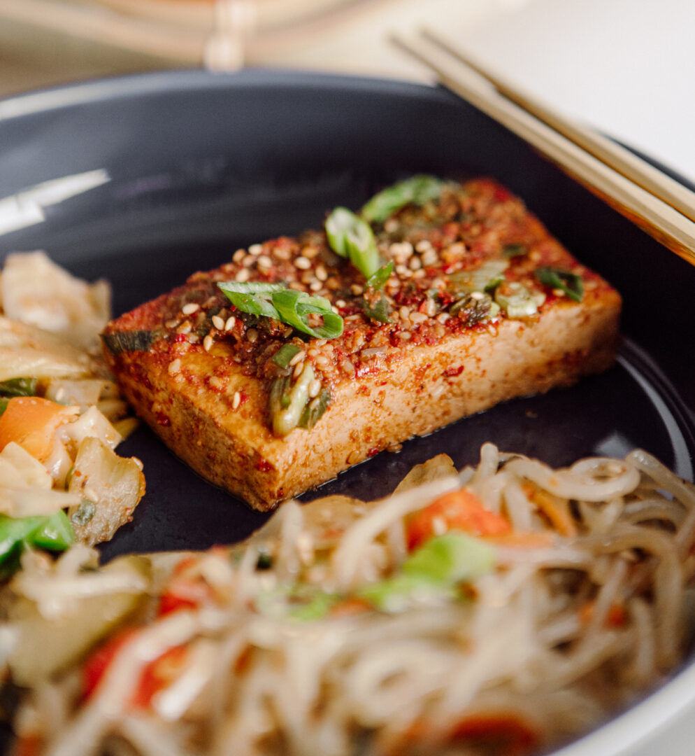 korean tofu bowl